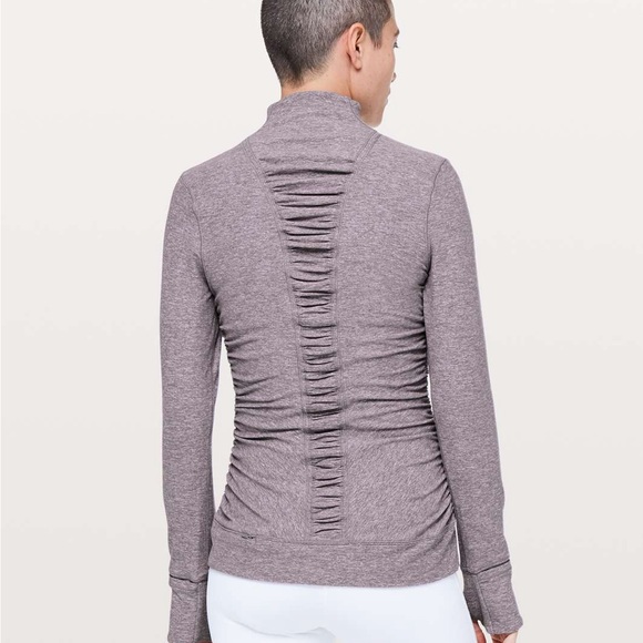 Lululemon Cypress Kiss 1/2 Zip - Heathered Lunar Rock - Picture 3 of 6
